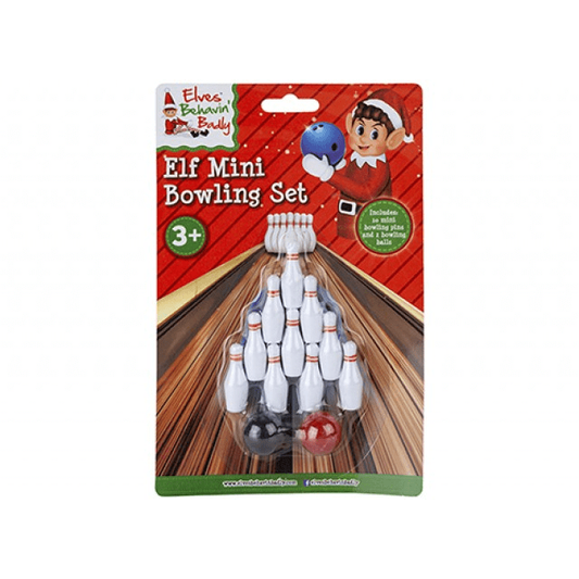 Elves Behaving Badly Ten Pin Bowling Set